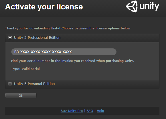 how to download unity pro when you already have a key