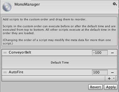 Unity - Manual: Script Execution Order Settings