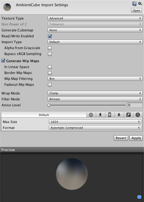 Texture Import Settings - Unity Manual