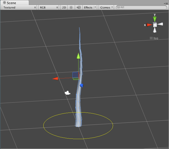 unity getting blender trees to bend