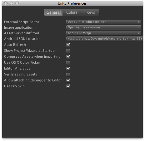 Unity - Manual: Android Player settings