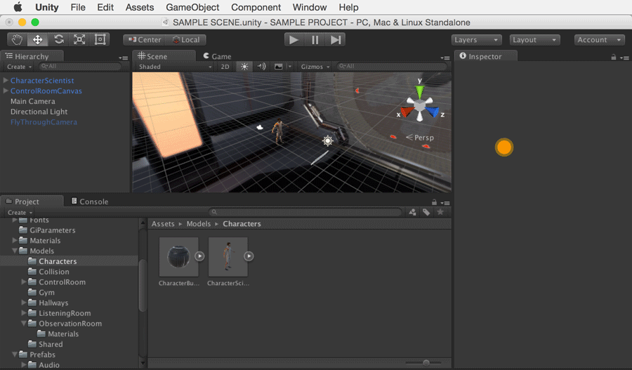 import asset from unity store