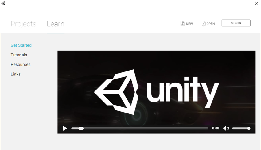 Starting Unity for the first time - Unity Manual