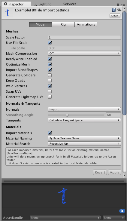 Unity Manual Models