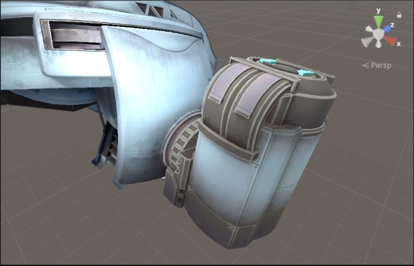 This image shows a case model with no metallic map