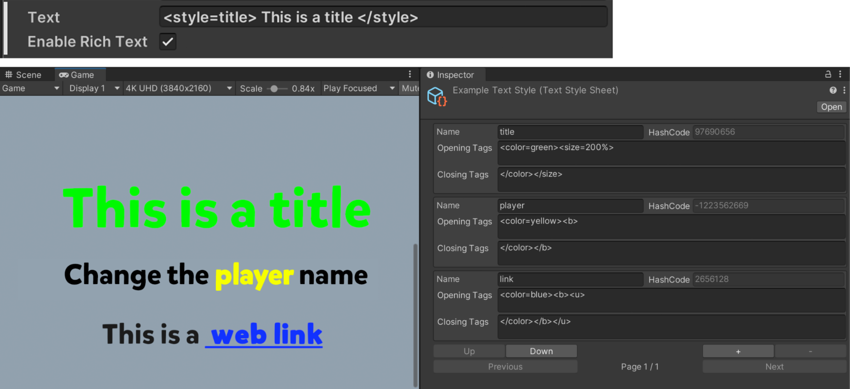 A reusable Text Style Sheet