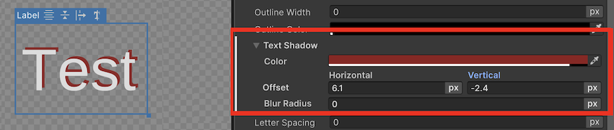 Text shadow example