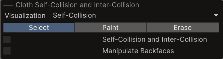 The Cloth Self Collision And Intercollision window