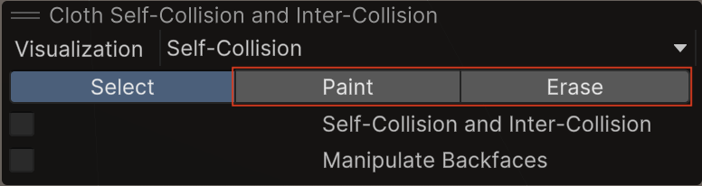 Self Collision parameters