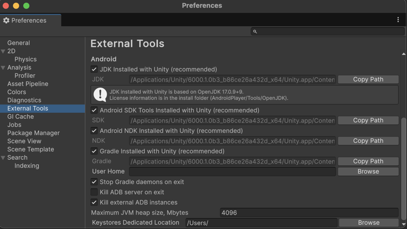 External Tools for Android