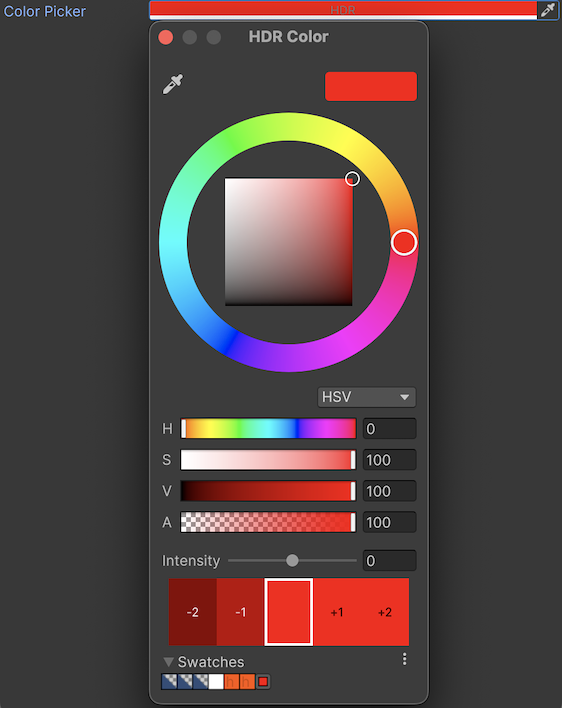 A ColorField control example