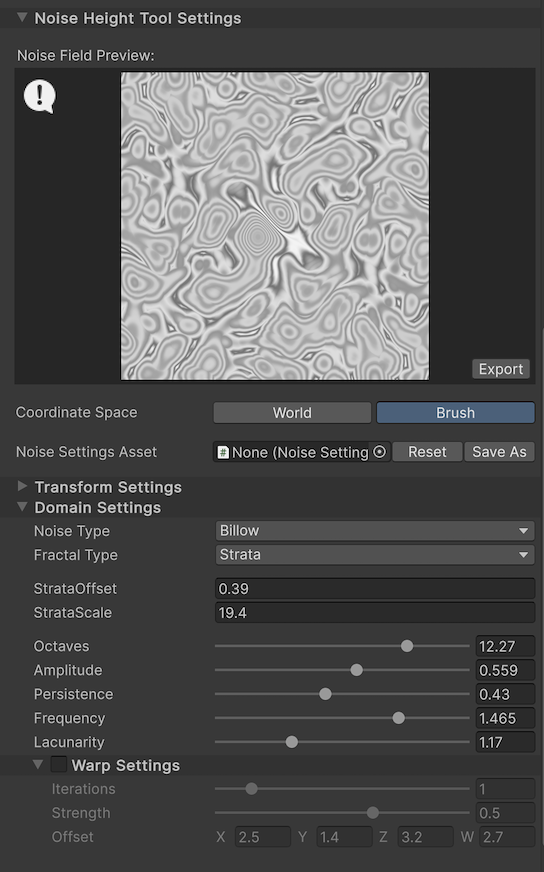 Billow noise with Strata fractal