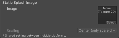 Splash screen settings for Android