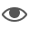  The icon for a visible GameObject is an eye. 