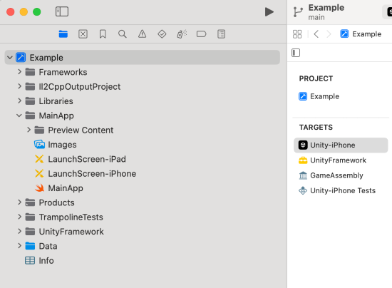 Unity iOS Xcode Swift project structure