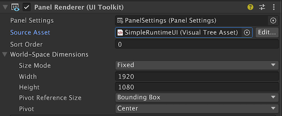 Panel Renderer component