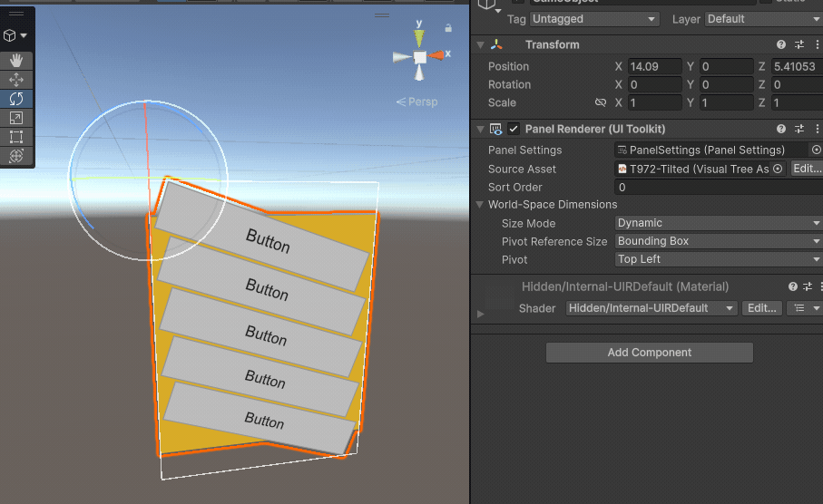 An example showing the difference between Bounding Box and Layout Pivot reference sizes