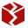The icon for a broken prefab is a red cube with a tear down the center.