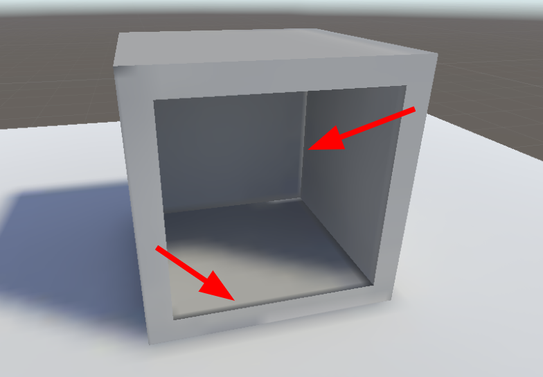 Mesh with leaking artifacts.