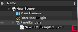 Open in context button