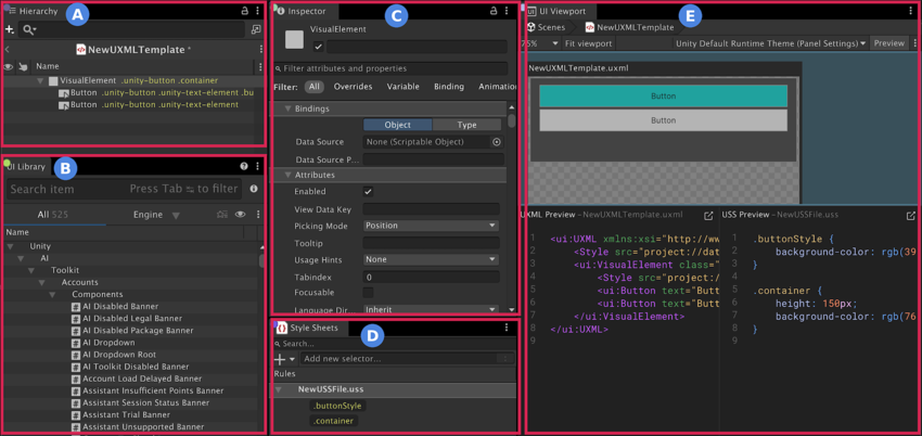 UI authoring interface