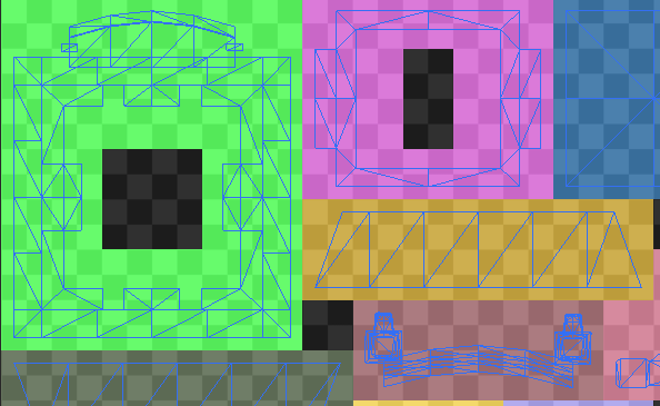 Real-time lightmap UVs packing