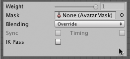 The layer settings