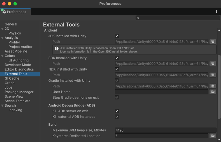 External Tools for Android