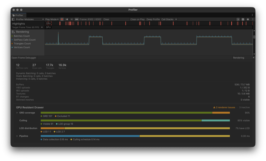The Rendering Profiler module