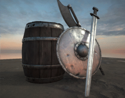 A shader changing the skybox rendering.