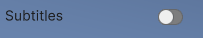 A toggle button which a mouse cursor selects, and the toggle slides to the right.