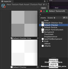 A list of textures that dont use ListView, displayed in the Unity Editor.