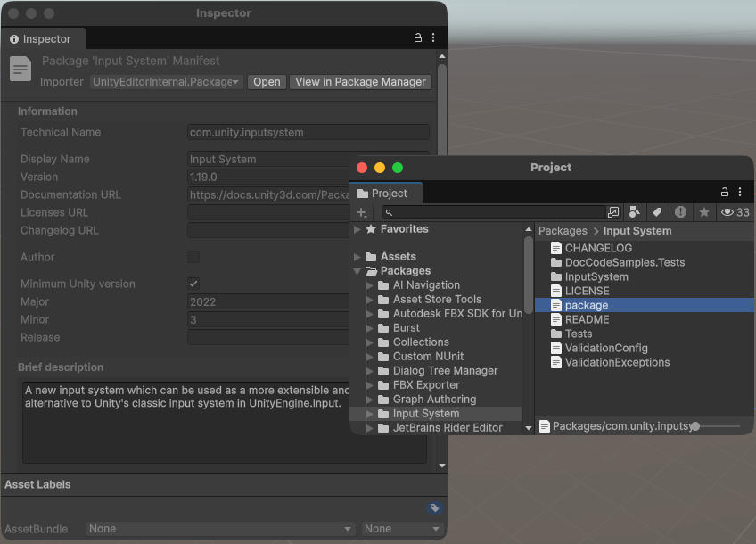 Inspecting a package manifest