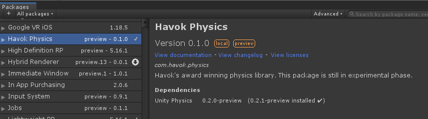 havok physics sdk download