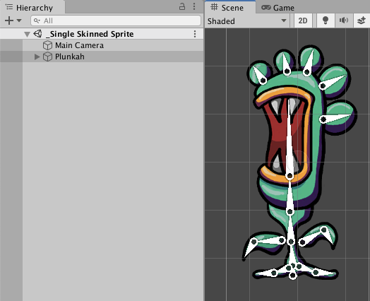 Single Sprite rig with bone branching | 2D Animation | 6.0.7