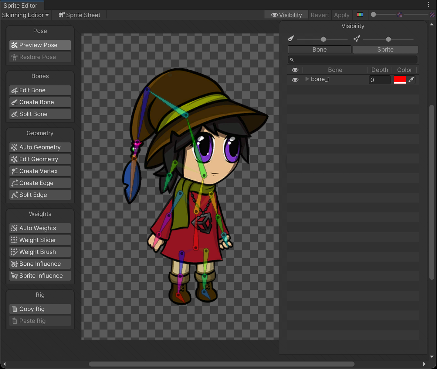 Rigging a character imported with the PSD Importer | 2D Animation | 7.0.13