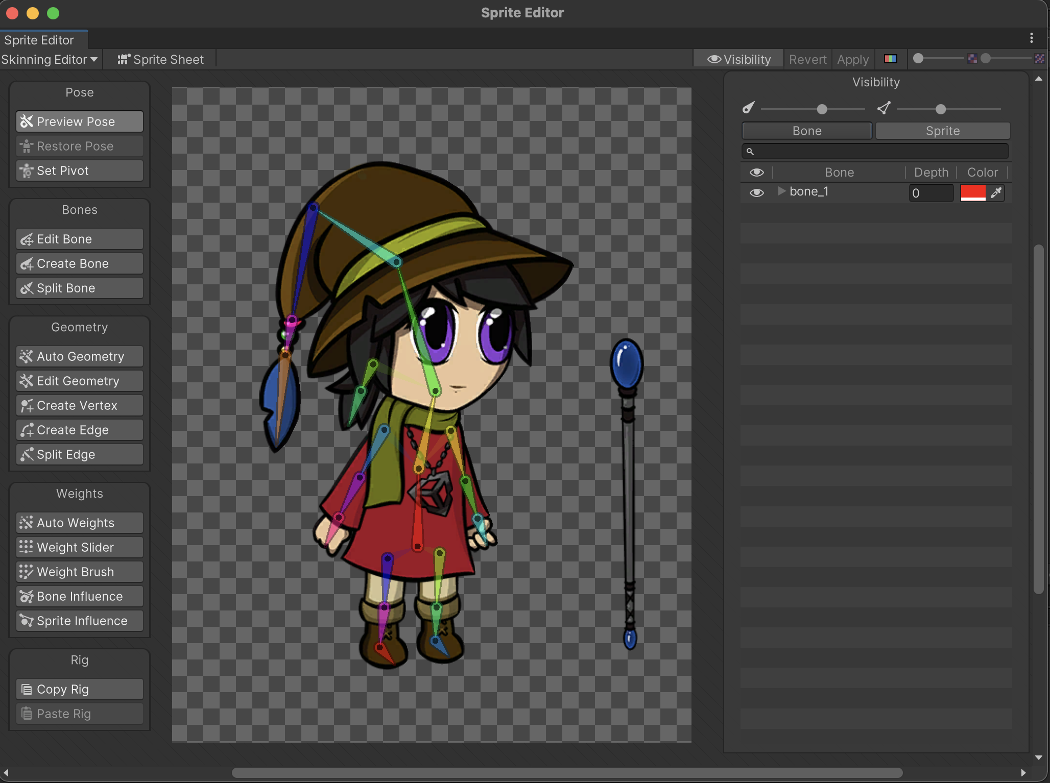 Rigging a character imported with the PSD Importer | 2D Animation | 8.0.5