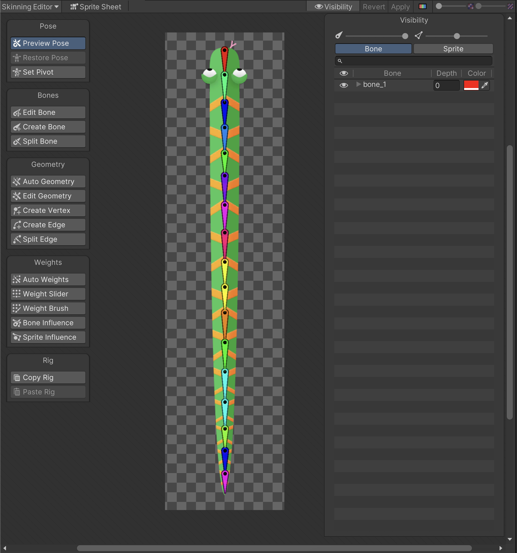 Simple single Sprite actor and rig | 2D Animation | 9.0.4