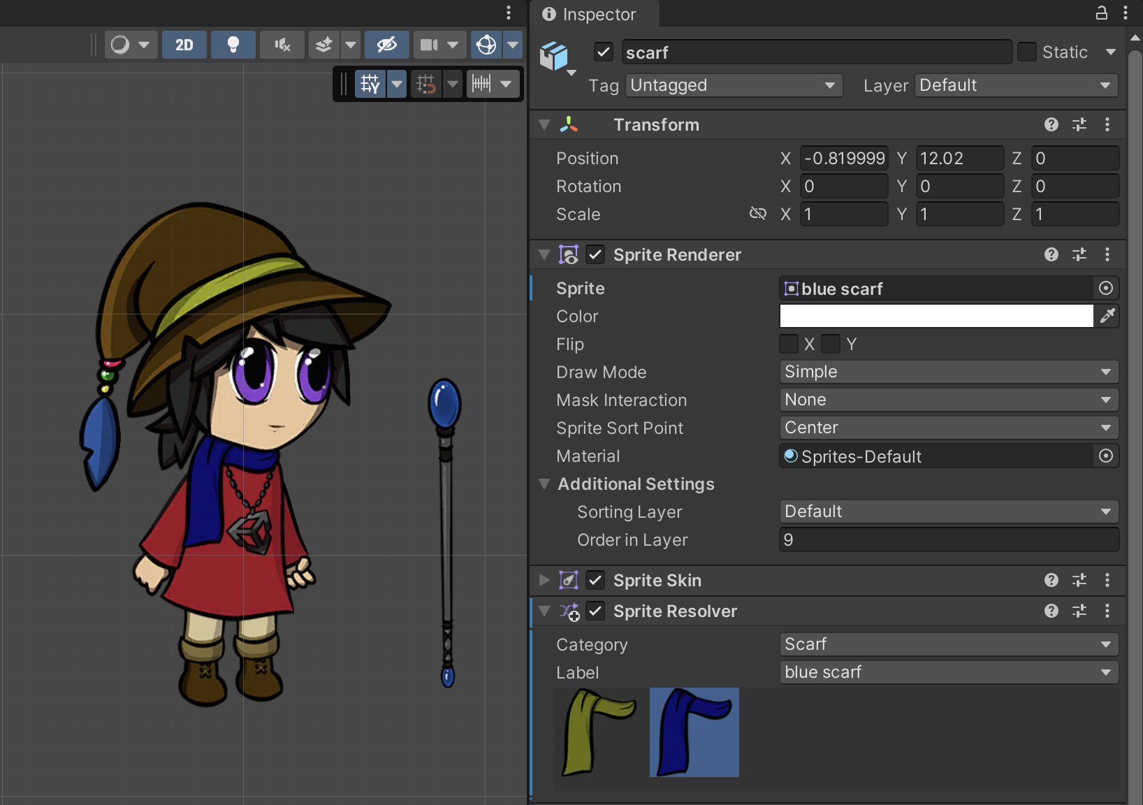 Unity 2D Animation, Part 2 – Skin Swapping, Unity Tutorial