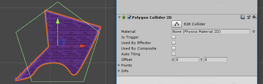Polygon default colllider
