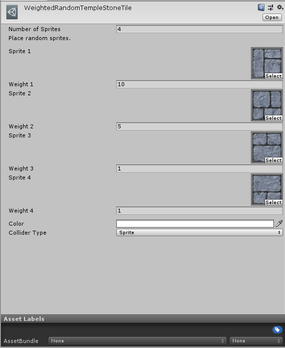 Weighted Random Tile Editor