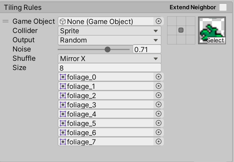 Rule Tile with Random Output.
