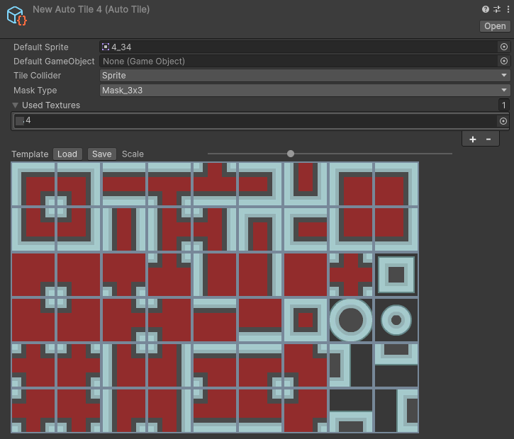 Similar Texture with loaded AutoTile Template