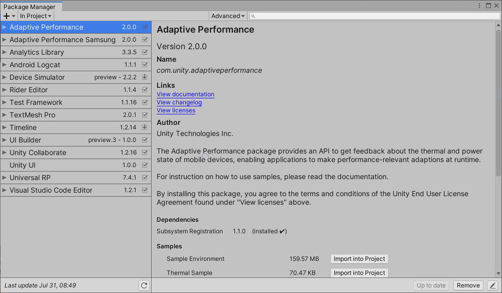 Package manifest. Adaptive_Performance_tweaks. Package Manager Unity. Unity3d package Manager где. Как зайти в Packet Manager Unity.