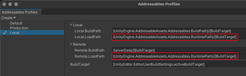 Creating a service profile with path pairs.