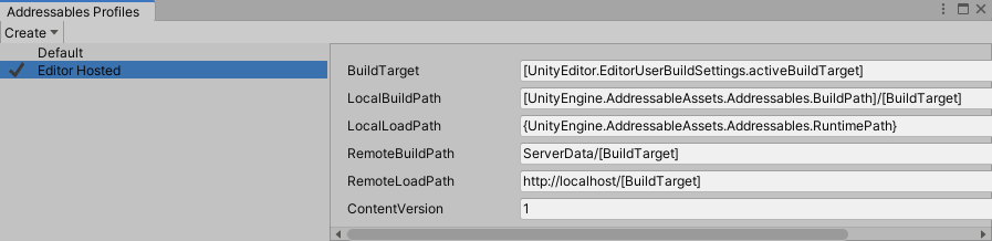 Creating a service profile.