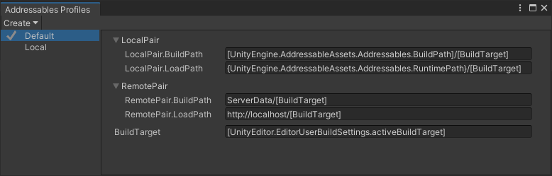 Path pairs grouped by a common prefix and separated by a period.