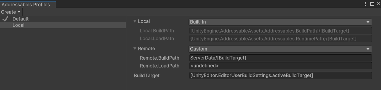 Path pairs grouped by a common prefix and separated by a period.