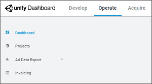 Org-level navigation for the Operate dashboard