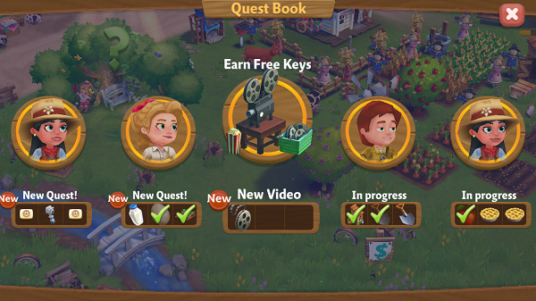 Example of implementing rewarded ads to provide unlock keys, courtesy of Zynga.
